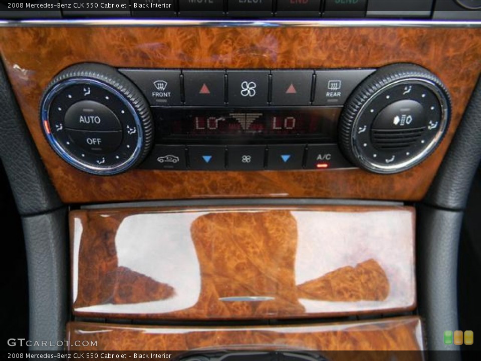 Black Interior Controls for the 2008 Mercedes-Benz CLK 550 Cabriolet #59992169