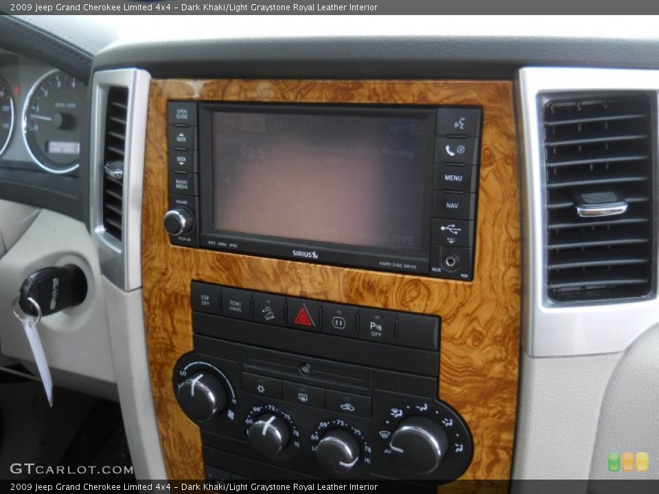Dark Khaki/Light Graystone Royal Leather Interior Controls for the 2009 Jeep Grand Cherokee Limited 4x4 #59992234