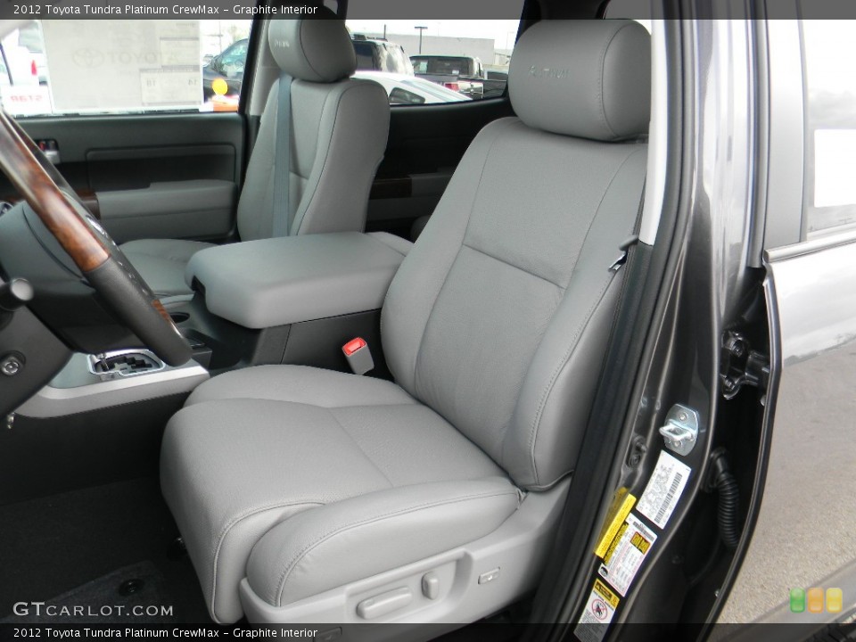 Graphite Interior Front Seat for the 2012 Toyota Tundra Platinum CrewMax #59993395