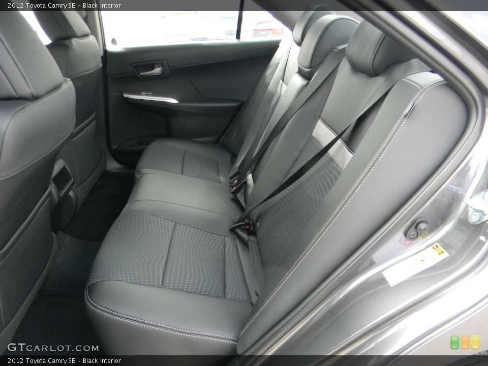 Black Interior Rear Seat for the 2012 Toyota Camry SE #59994187