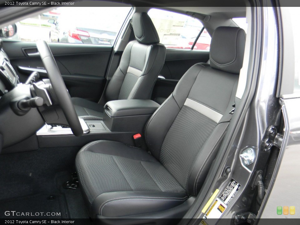 Black Interior Front Seat for the 2012 Toyota Camry SE #59994196