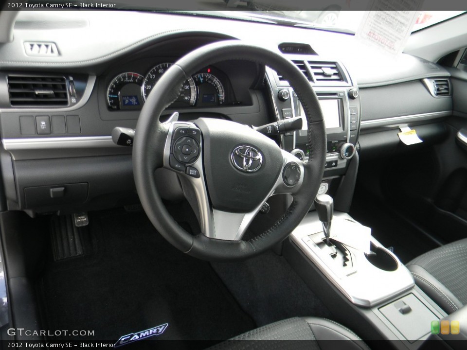 Black Interior Dashboard for the 2012 Toyota Camry SE #59994205