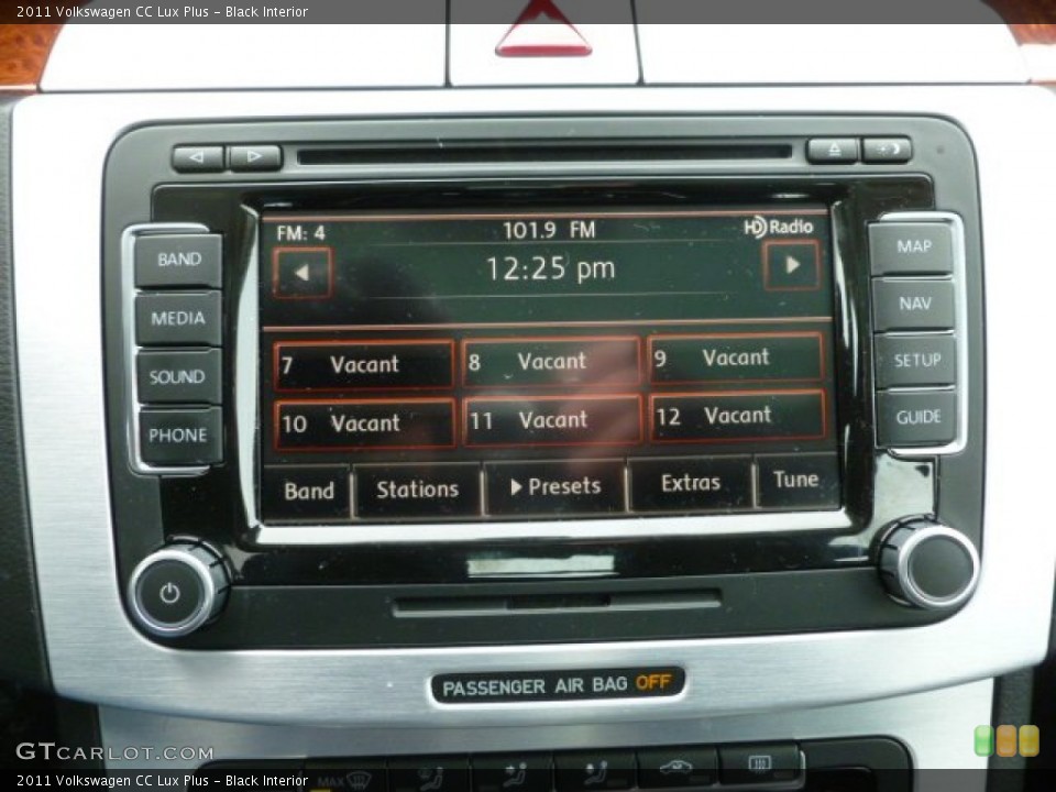 Black Interior Controls for the 2011 Volkswagen CC Lux Plus #59994403