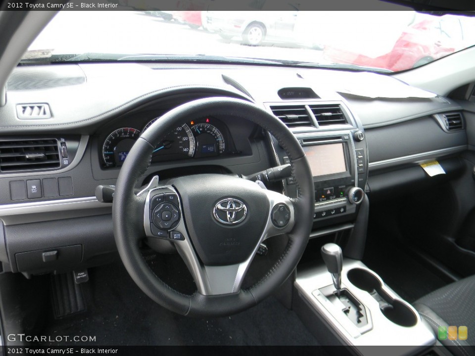 Black Interior Dashboard for the 2012 Toyota Camry SE #59994430