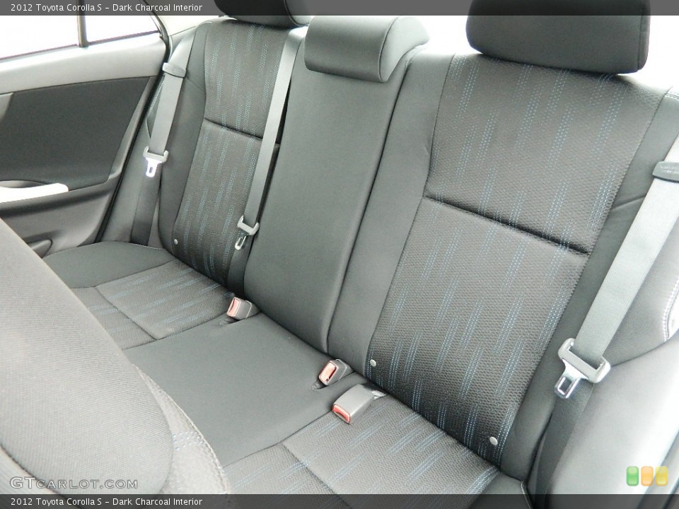 Dark Charcoal Interior Rear Seat for the 2012 Toyota Corolla S #59994779