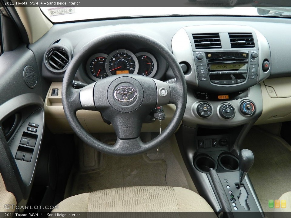 Sand Beige Interior Dashboard for the 2011 Toyota RAV4 I4 #59995327