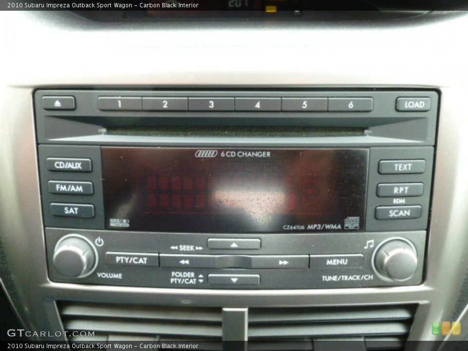 Carbon Black Interior Audio System for the 2010 Subaru Impreza Outback Sport Wagon #59996582