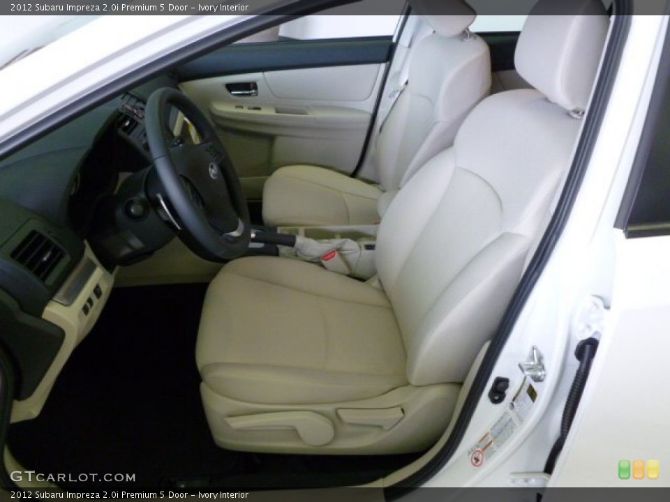 Ivory Interior Front Seat for the 2012 Subaru Impreza 2.0i Premium 5 Door #59997629