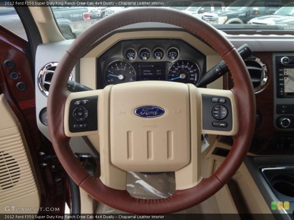 Chaparral Leather Interior Steering Wheel for the 2012 Ford F350 Super Duty King Ranch Crew Cab 4x4 Dually #60005579