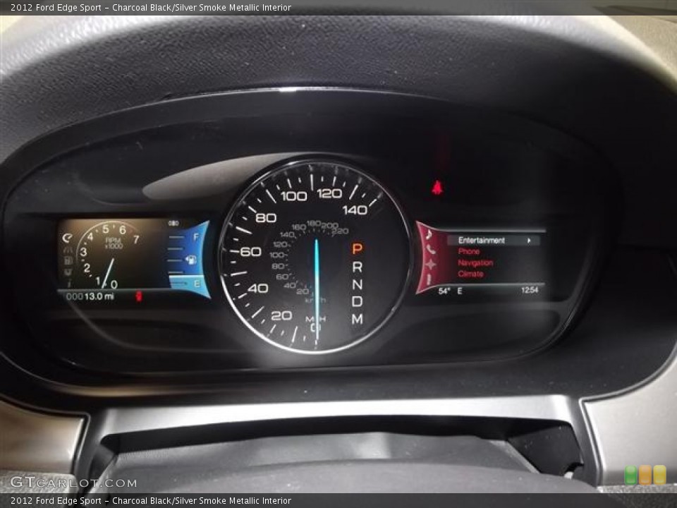 Charcoal Black/Silver Smoke Metallic Interior Gauges for the 2012 Ford Edge Sport #60005975