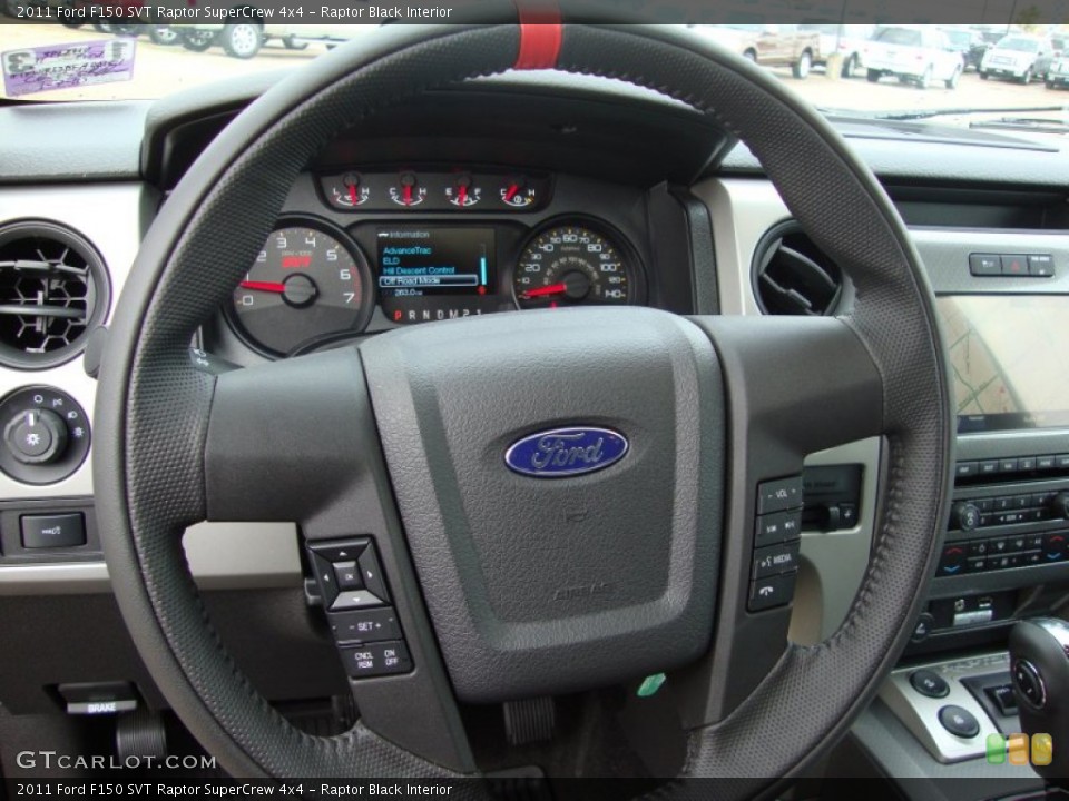 Raptor Black Interior Steering Wheel for the 2011 Ford F150 SVT Raptor SuperCrew 4x4 #60006665