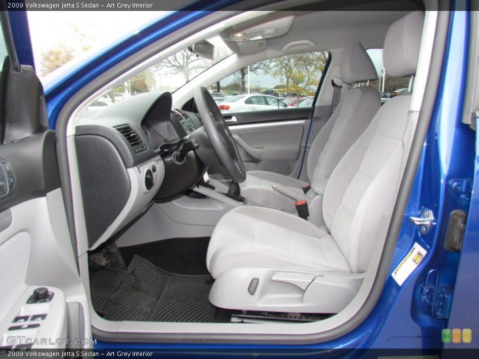 Art Grey Interior Front Seat for the 2009 Volkswagen Jetta S Sedan #60008045