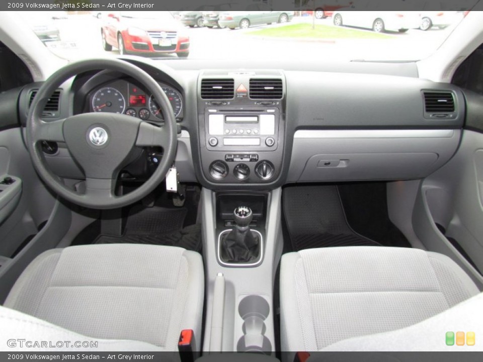 Art Grey Interior Dashboard for the 2009 Volkswagen Jetta S Sedan #60008075