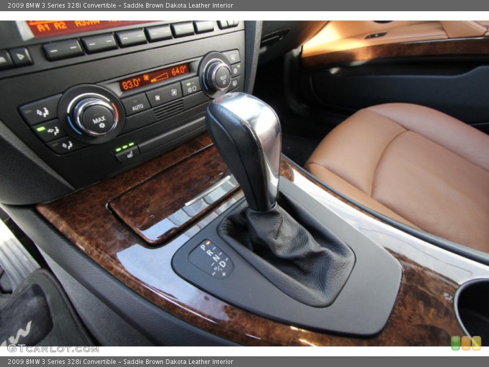 Saddle Brown Dakota Leather Interior Transmission for the 2009 BMW 3 Series 328i Convertible #60008843