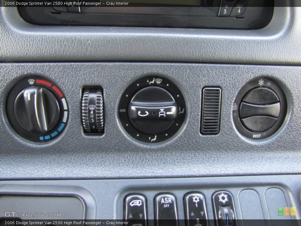 Gray Interior Controls for the 2006 Dodge Sprinter Van 2500 High Roof Passenger #60010480