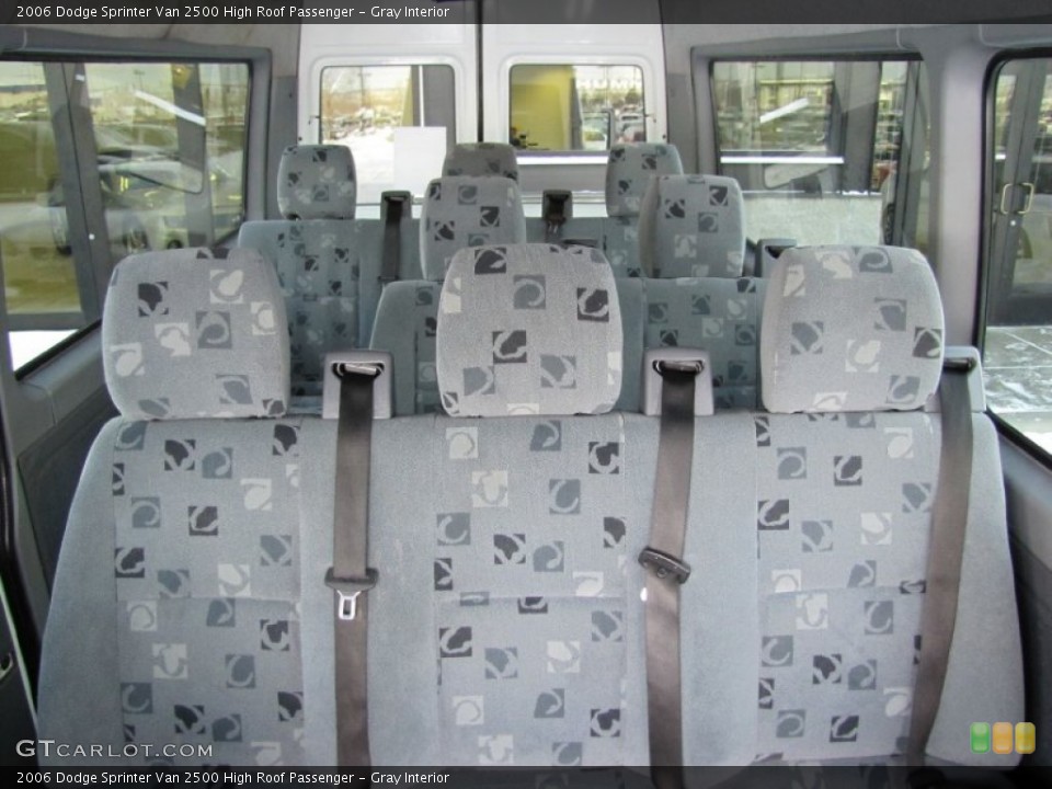 Gray Interior Rear Seat for the 2006 Dodge Sprinter Van 2500 High Roof Passenger #60010507