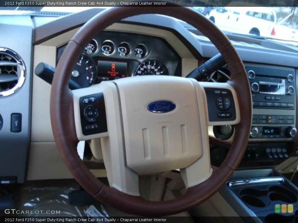 Chaparral Leather Interior Steering Wheel for the 2012 Ford F350 Super Duty King Ranch Crew Cab 4x4 Dually #60012649