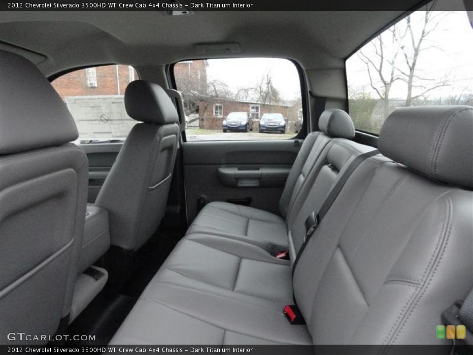 Dark Titanium Interior Photo for the 2012 Chevrolet Silverado 3500HD WT Crew Cab 4x4 Chassis #60013777