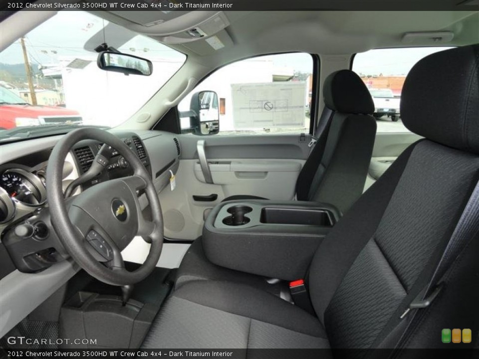 Dark Titanium Interior Photo for the 2012 Chevrolet Silverado 3500HD WT Crew Cab 4x4 #60013930