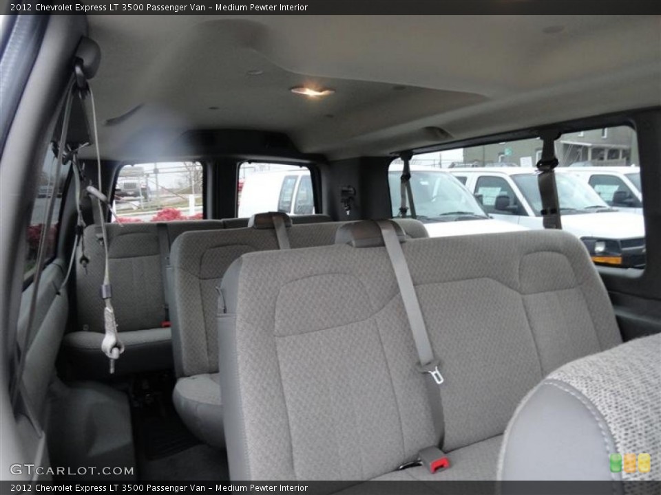 Medium Pewter Interior Photo for the 2012 Chevrolet Express LT 3500 Passenger Van #60014071