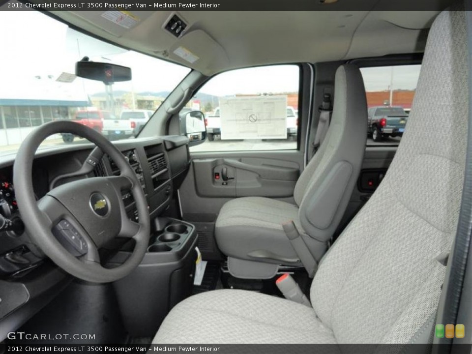 Medium Pewter Interior Photo for the 2012 Chevrolet Express LT 3500 Passenger Van #60014089