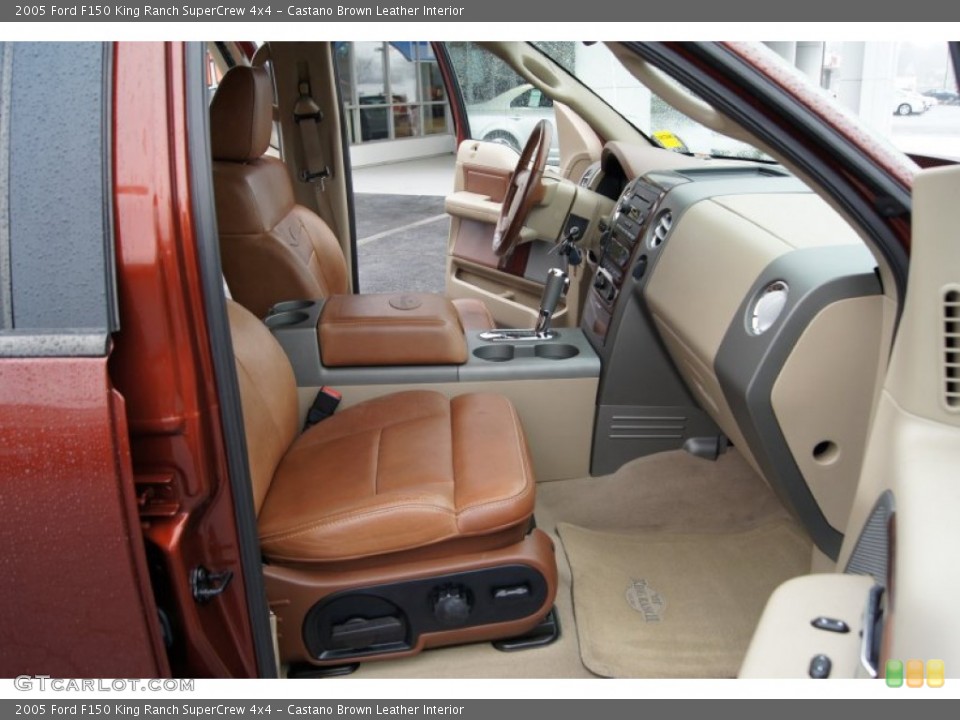 Castano Brown Leather Interior Photo for the 2005 Ford F150 King Ranch SuperCrew 4x4 #60015595