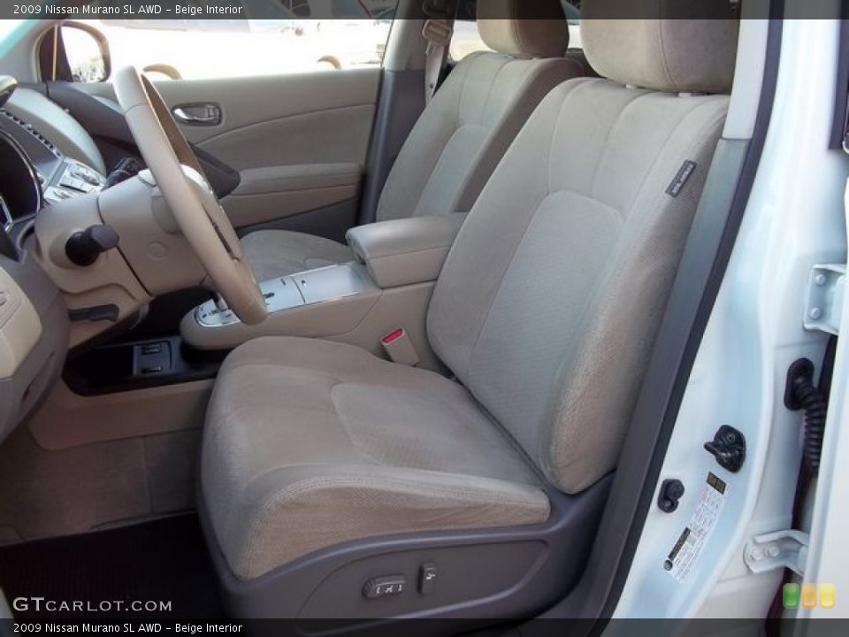 Beige Interior Front Seat for the 2009 Nissan Murano SL AWD #60015795