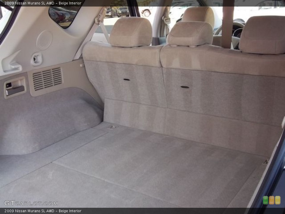 Beige Interior Trunk for the 2009 Nissan Murano SL AWD #60015853