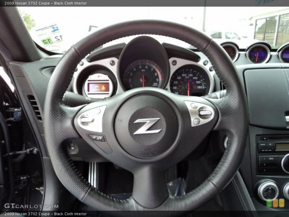 Black Cloth Interior Steering Wheel for the 2009 Nissan 370Z Coupe #60018038