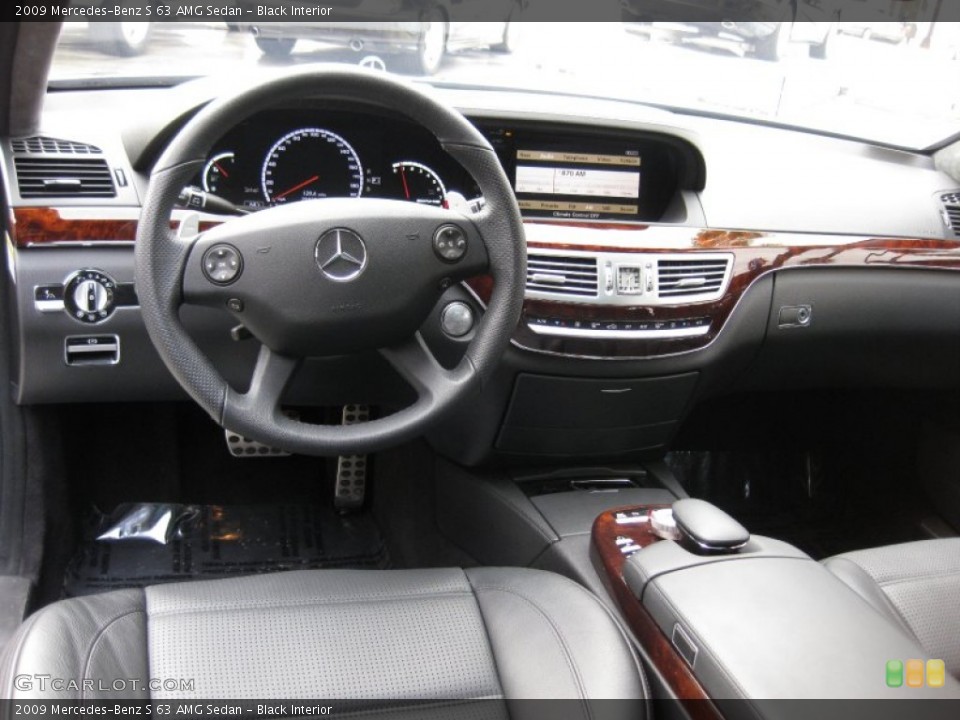 Black Interior Photo for the 2009 Mercedes-Benz S 63 AMG Sedan #60019014