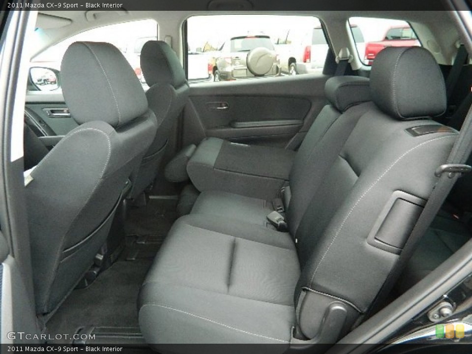 Black Interior Rear Seat for the 2011 Mazda CX-9 Sport #60019015