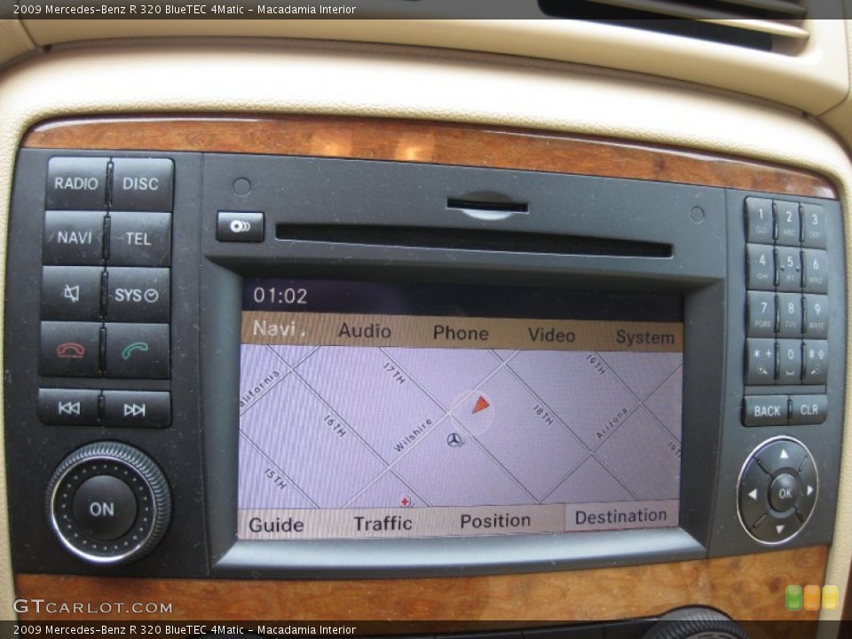 Macadamia Interior Navigation for the 2009 Mercedes-Benz R 320 BlueTEC 4Matic #60019175