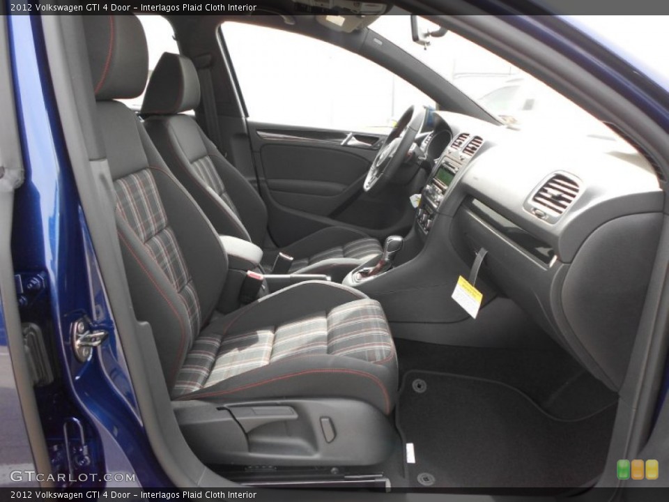 Interlagos Plaid Cloth Interior Front Seat for the 2012 Volkswagen GTI 4 Door #60019754