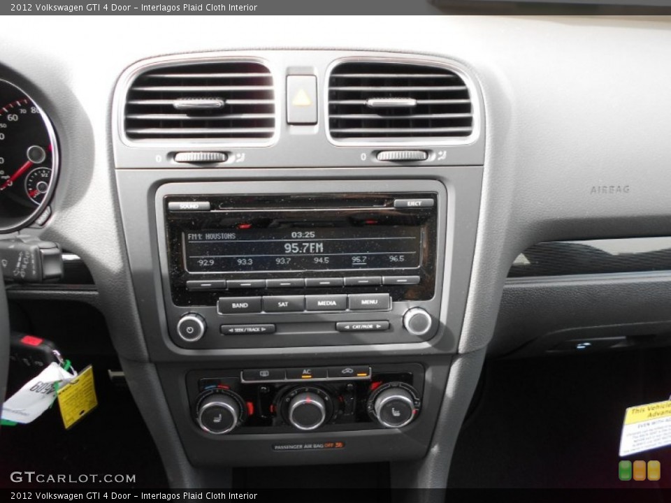 Interlagos Plaid Cloth Interior Controls for the 2012 Volkswagen GTI 4 Door #60019790