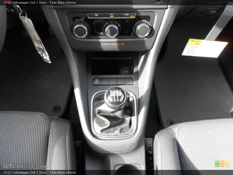 Titan Black Interior Transmission for the 2012 Volkswagen Golf 2 Door #60020002