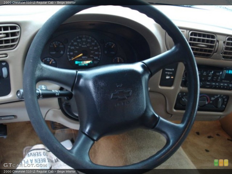 Beige Interior Steering Wheel for the 2000 Chevrolet S10 LS Regular Cab #60020287