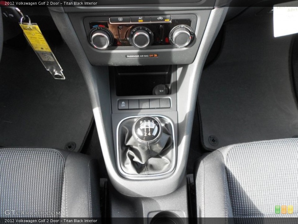 Titan Black Interior Transmission for the 2012 Volkswagen Golf 2 Door #60020436