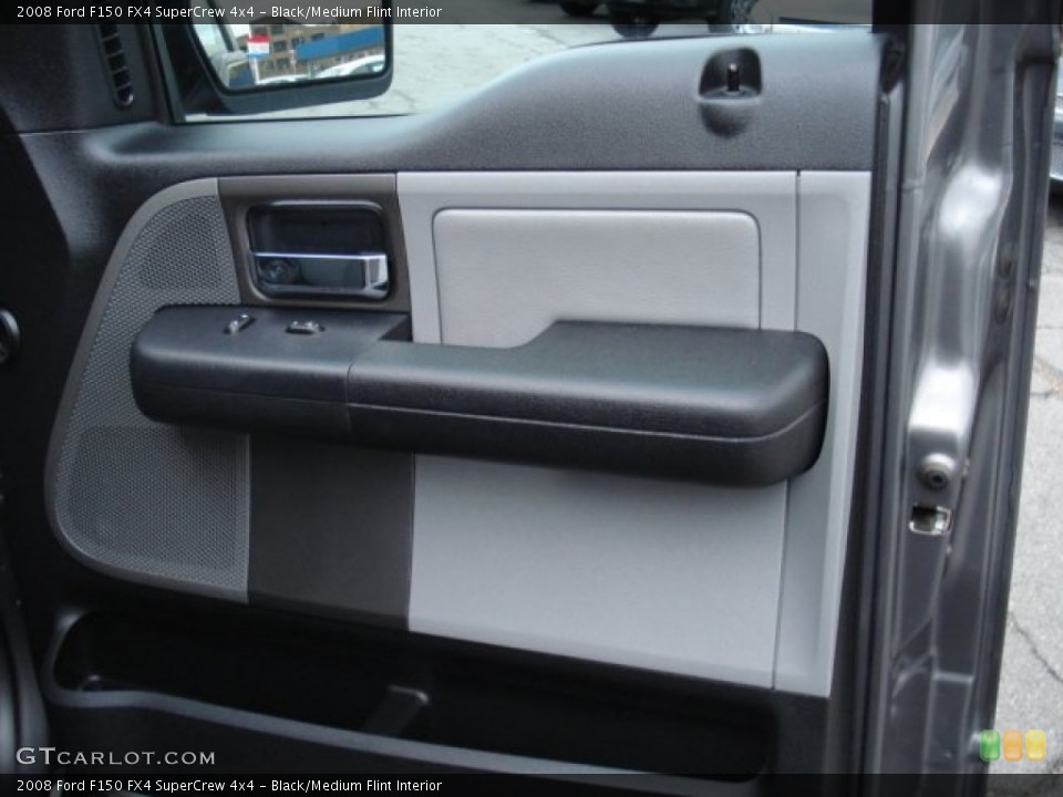 Black/Medium Flint Interior Door Panel for the 2008 Ford F150 FX4 SuperCrew 4x4 #60021311