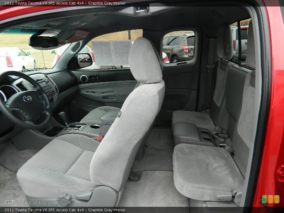 Graphite Gray Interior Photo for the 2011 Toyota Tacoma V6 SR5 Access Cab 4x4 #60021767