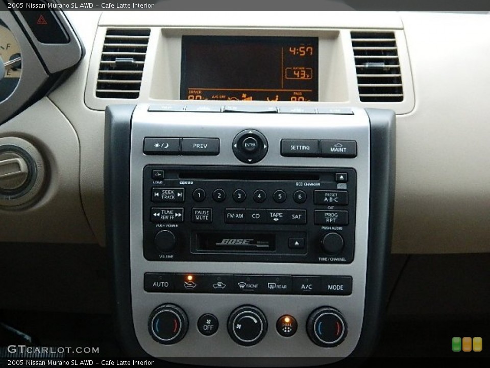 Cafe Latte Interior Controls for the 2005 Nissan Murano SL AWD #60022097
