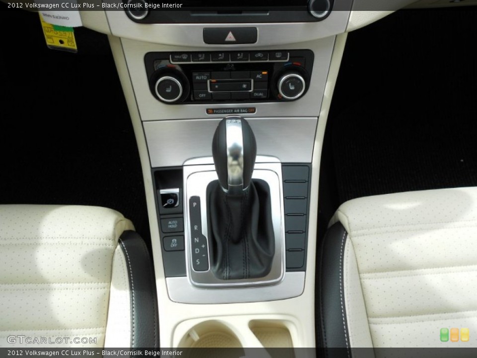 Black/Cornsilk Beige Interior Transmission for the 2012 Volkswagen CC Lux Plus #60022697