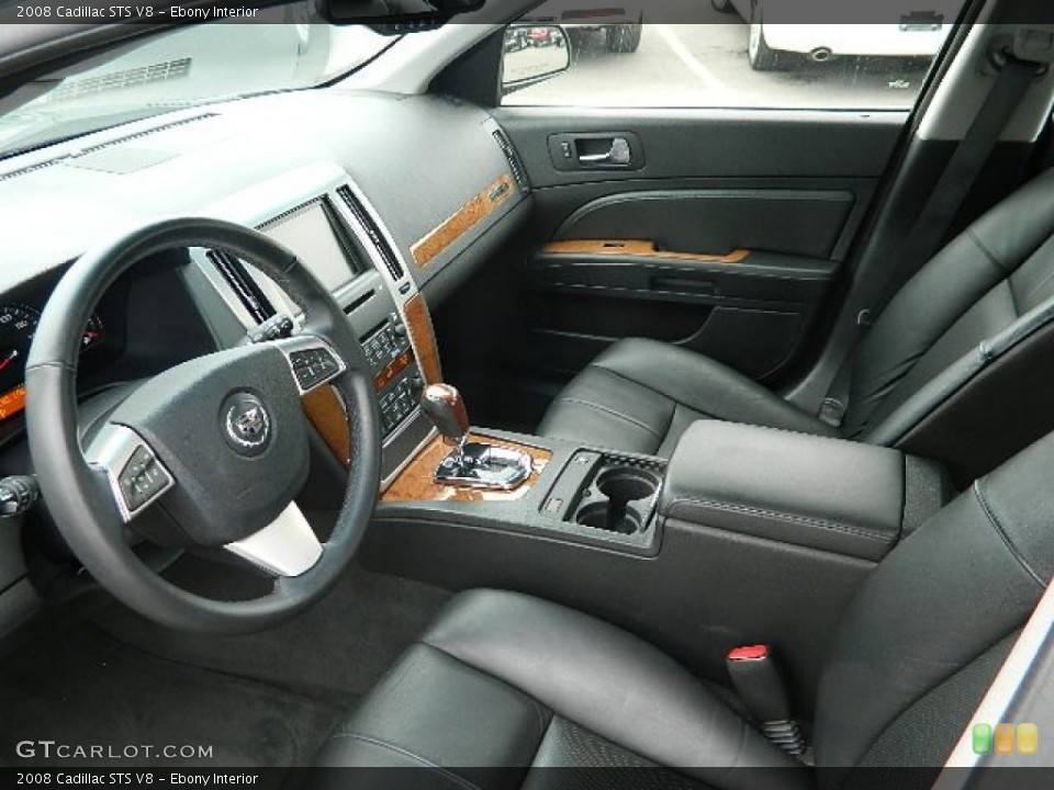 Ebony Interior Photo for the 2008 Cadillac STS V8 #60022708