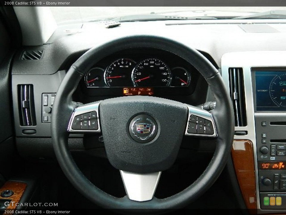Ebony Interior Steering Wheel for the 2008 Cadillac STS V8 #60022745