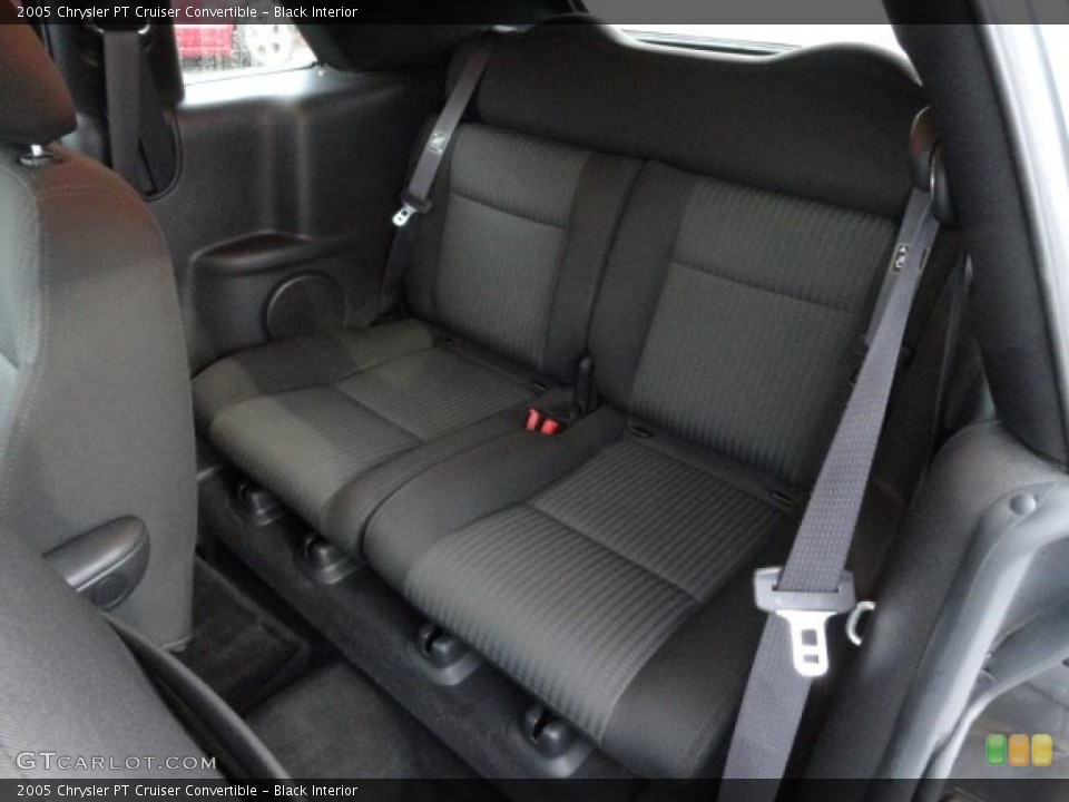 Black Interior Rear Seat for the 2005 Chrysler PT Cruiser Convertible #60023158