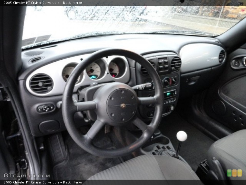 Black Interior Dashboard for the 2005 Chrysler PT Cruiser Convertible #60023169