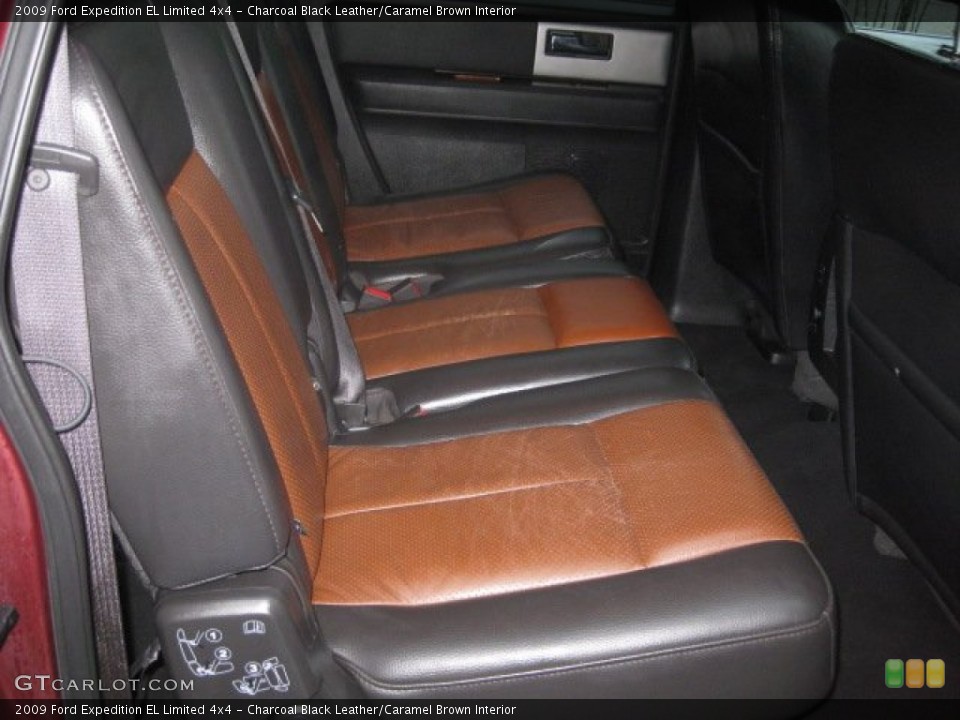 Charcoal Black Leather/Caramel Brown Interior Photo for the 2009 Ford Expedition EL Limited 4x4 #60025211