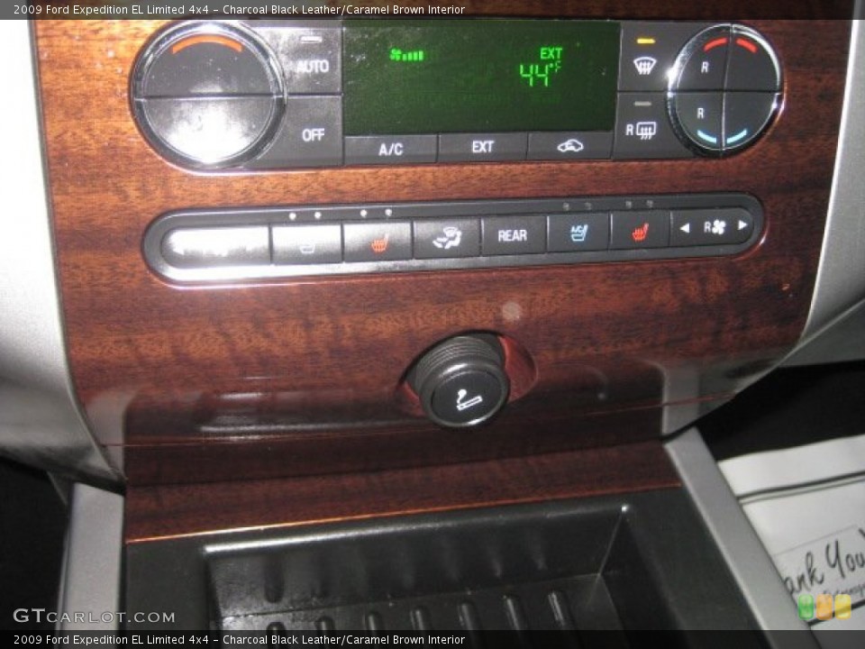 Charcoal Black Leather/Caramel Brown Interior Controls for the 2009 Ford Expedition EL Limited 4x4 #60025454