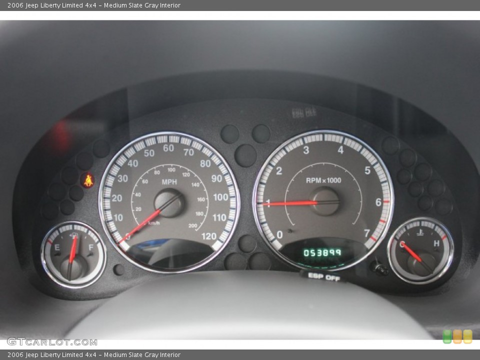 Medium Slate Gray Interior Gauges for the 2006 Jeep Liberty Limited 4x4 #60028409