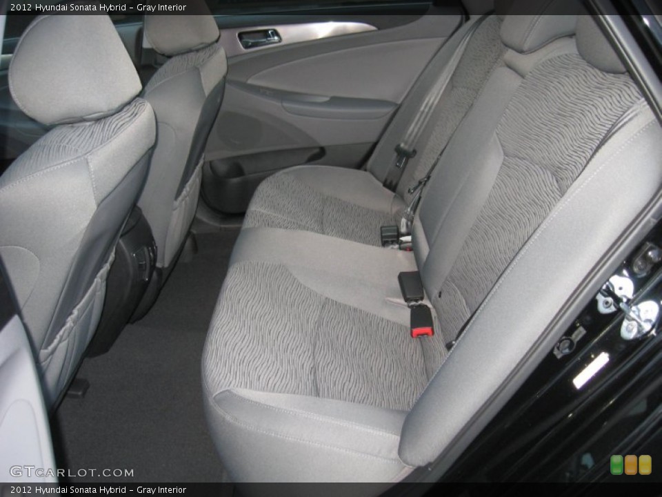 Gray Interior Rear Seat for the 2012 Hyundai Sonata Hybrid #60028421