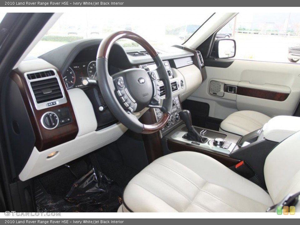 Ivory White/Jet Black Interior Photo for the 2010 Land Rover Range Rover HSE #60030857